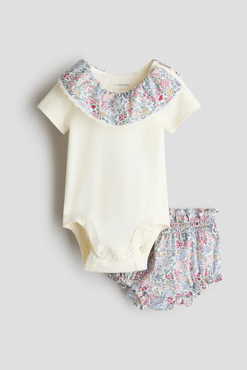 H&M 2-piece bodysuit and bloomers set